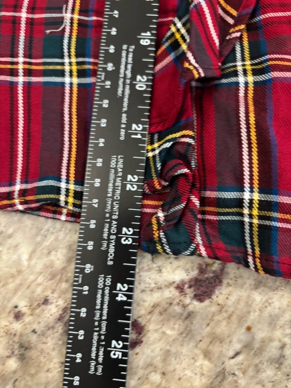 Sanctuary Red Plaid Ruffle Long-Sleeve Blouse - Picture 7 of 9